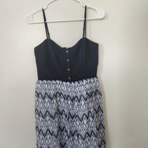 Navy and blue dress